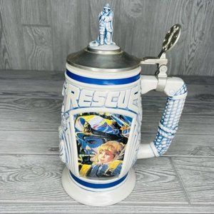 Vintage Avon collectible mug cup tribute to rescue workers 1997 beer Stein